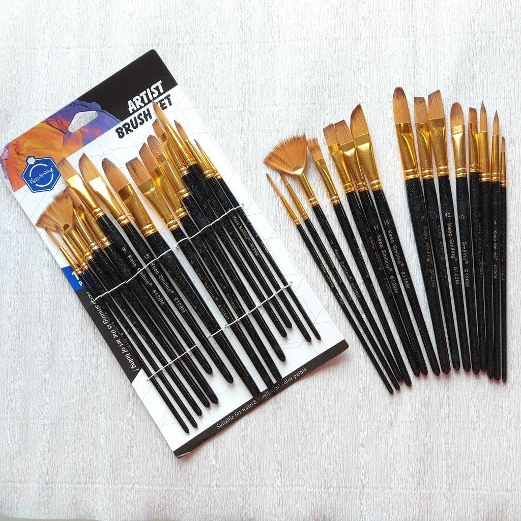 keep-smiling-mix-artis-paint-brush-set-15pcs