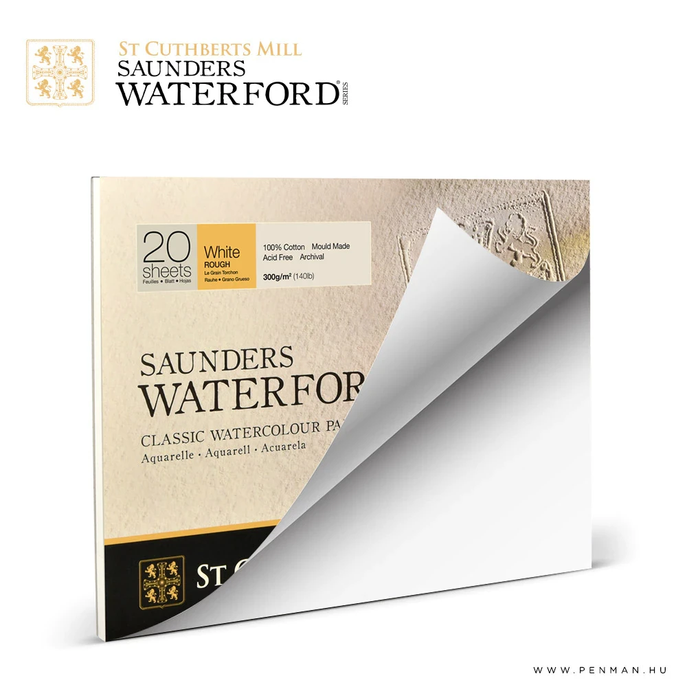 Bockingford Hot Press Watercolor Sketchbook - 12 Sheets 300 Gsm