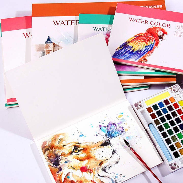 Mont Martre 100% White Cotton Paper Watercolour Book A3/A4/A5 Sketchbook  for Students Medium Coarse Grain Art Painting