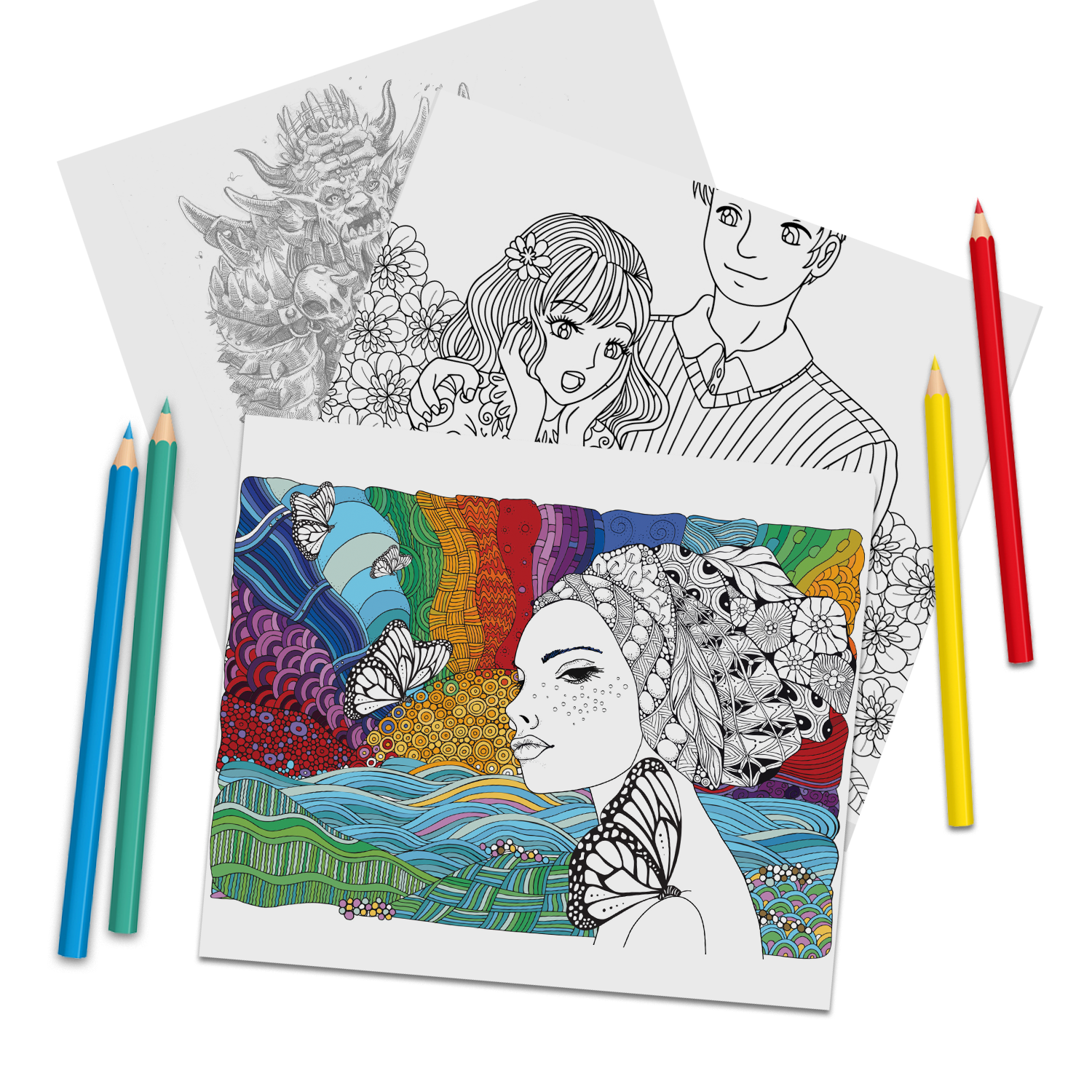 Colouring Books For Adult Pack Of 2