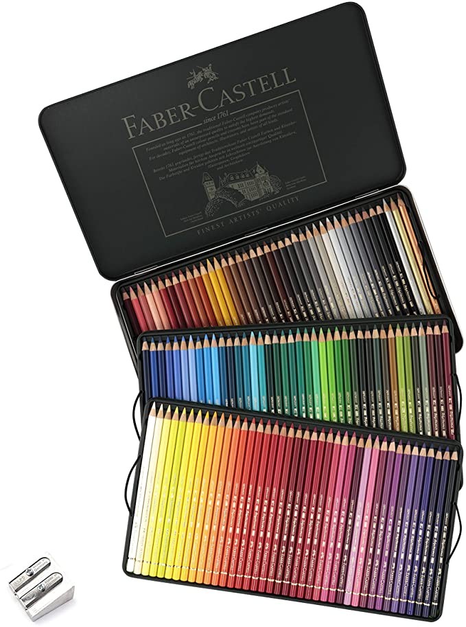 120 Piece Colored Pencil Set in Display Tin