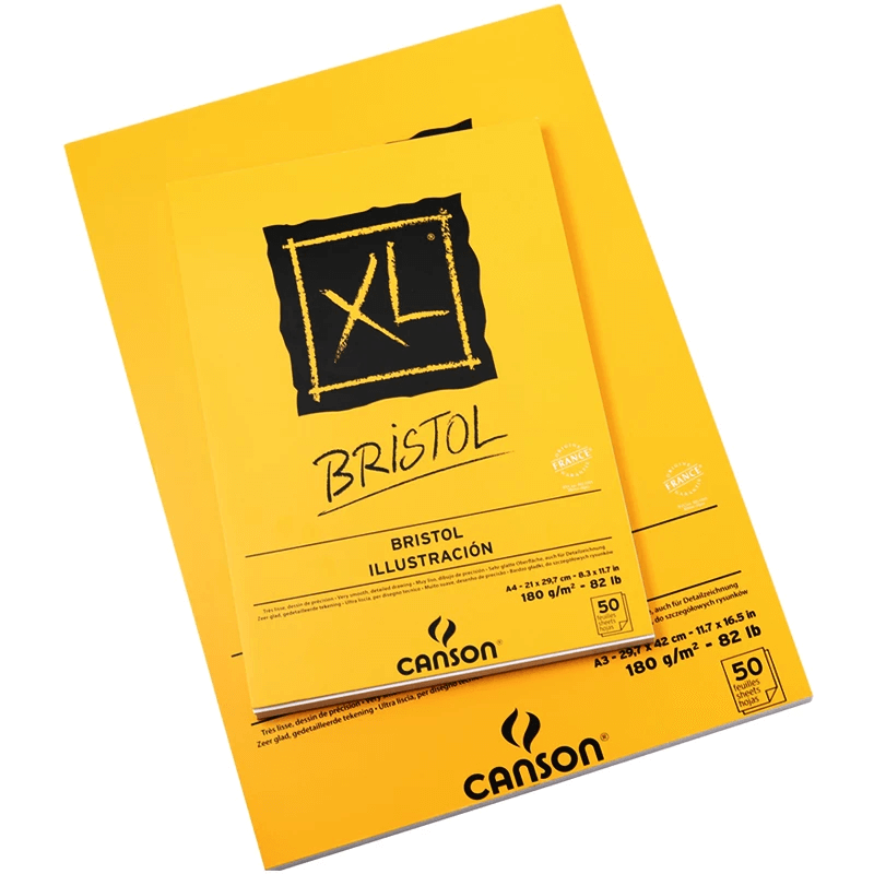 Canson Bristol Sketch Pad - A4, A3 50 Sheets