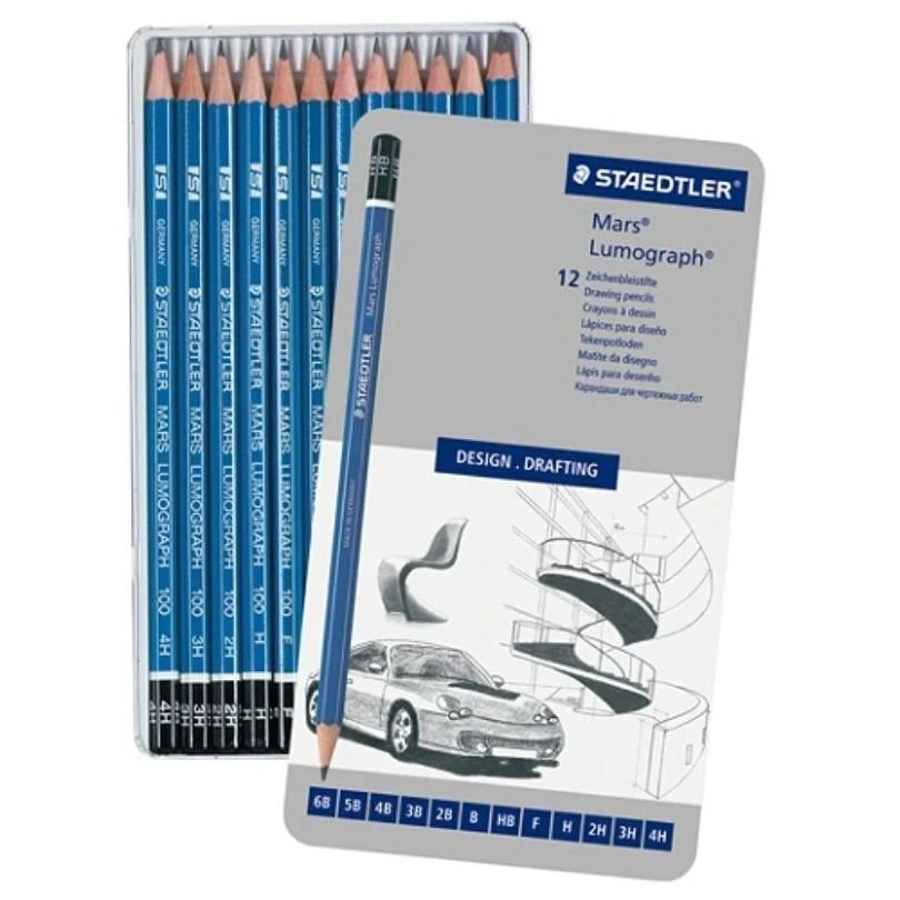 Staedtler Mars Lumograph Pencil Set of 12