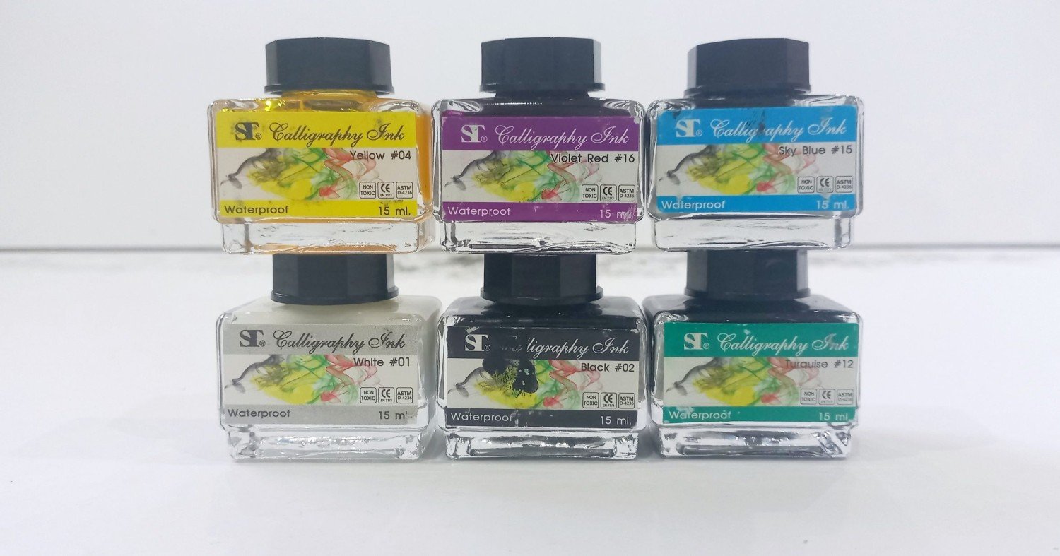 ST Waterproof Calligraphy Inks In 16 Colors 15ml