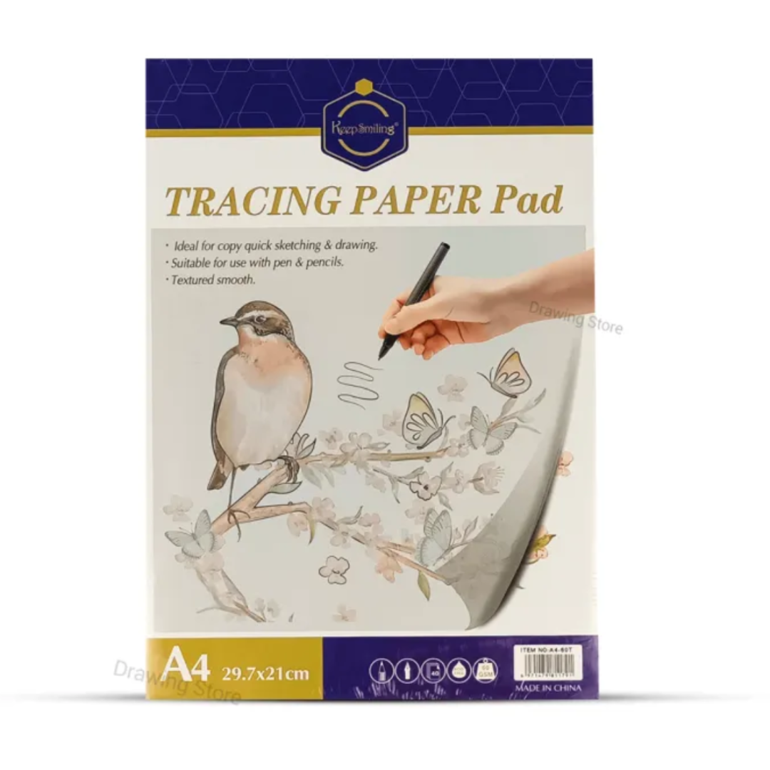 Keep Smiling Tracing Paper Pad 40 Sheets 60GSM