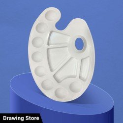 Paint Mixing Palette Oval 12 Grid