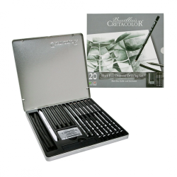 Cretacolor Black Box 20 Parts Charcoal Drawing Set
