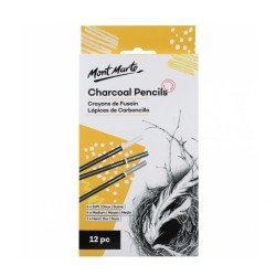 Mont Marte Charcoal Pencil 12pcs Set