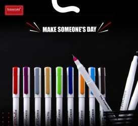 Signature Color Fineliner Set Of 12  0.4mm