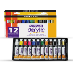 Daler Rowney Graduate Acrylic Paint Set 22ml (Pack Of 12)