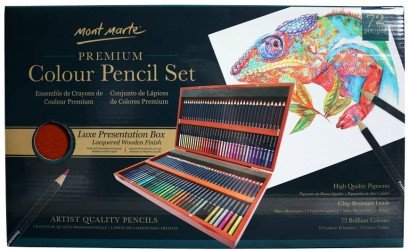 Mont Marte Premium Color Pencils Box Set 72pcs