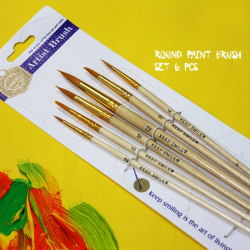 Keep Smiling Round Brush Set Of 6