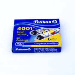 Pelikan 4001 Ink Cartridges 6 Pcs Royal Blue