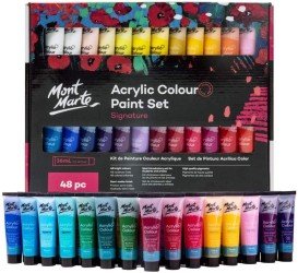 Mont Marte Acrylic Paints Signature Set 48 X36ml