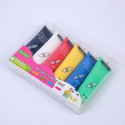 Keep Smiling  Acrylic Color Tube 35ml Set Of 6
