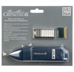 Cretacolor Battery Operated Electric Eraser Set Of 15 Pcs