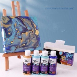 Mont Marte Pouring Acrylic Paint Set 4 x120ml - Golden Beach