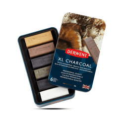 Derwent XL Charcoal Blocks Set of 6 Pcs