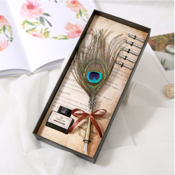 Luxury Vintage Calligraphy Feather Dip Pen Set