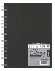 Daler Rowney Ebony Spiral Artist Sketchbook – Black Paper