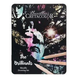Cretacolor The Brilliants Metallic Color Pencils Set Of 12