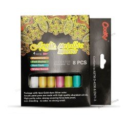 Cooky Metallic Acrylic Paint Marker Set Of 8 Pcs