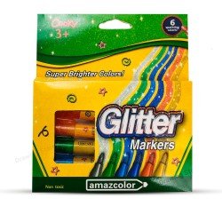 Cooky Shimmering Gitter Markers Set 6 Pcs