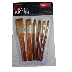 Worison Professional Paint Brush Pack Of 6 pcs