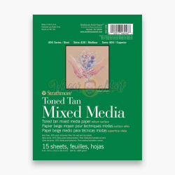 Strathmore Series 400 Mixed Media Pad Toned Tan 300gsm