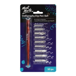 Mont Marte Signature Calligraphy Dip Pen Set Of 10