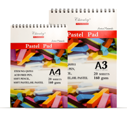 Chivalry Pastel Pad For Sketch And Drawing 20 Sheets 160Gsm A3/A4 Size