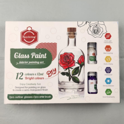 Keep Smiling Glass Paint Interior Painting Art 12ml Set Of 15 Pcs