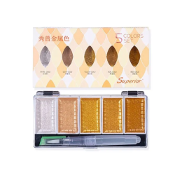 Superior 5 Color Set Metallic Watercolor