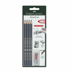 Faber Castell Goldfaber Pencil Set with Sharpener & Eraser