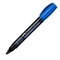 Faber Castell Permanent Marker Chisel Tip Blue Box of 12