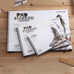 Potentate Spiral Marker Pad Sketchbooks 32 Sheets 120Gsm