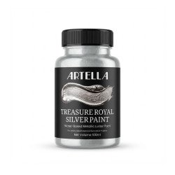Artella Treasure Royal Silver Paint 100ml